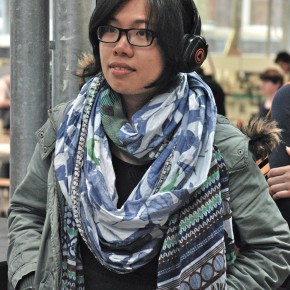 Globalisation students (and many others) try the "Silent Classroom" concept, with a lecture by Stephen Read in BK's Maquette Hall