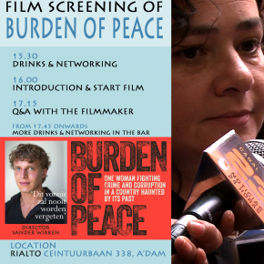 NALACS Film Screening BURDEN OF PEACE + Networking Event 27 NOV at Rialto, Amsterdam