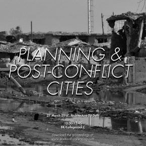 Post-Conflict Planning - Continue the discussion!: 27 March 12h30 Faculty of Architecture ROOM C